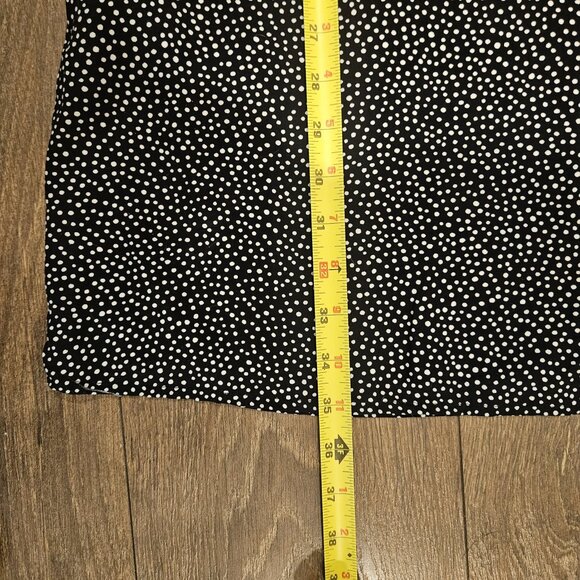 Gap Factory Women's V-Neck Lightweight Dress Black & White Polka Dots Size S - Picture 9 of 13